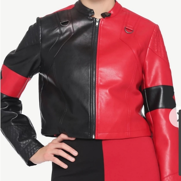 DC Comics The Suicide Squad Harley Quinn Live Fast Die Clown Jacket - Picture 5 of 6